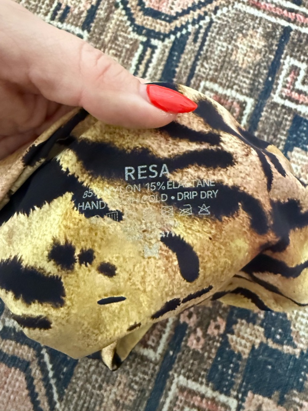 Resa Betsey Tiger Animal Print High Rise Bikini Bottoms M NWT - Picture 3 of 3